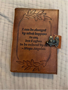 Unbranded Brown Leather Journal Notebook One Size